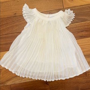 Baby Gap cotton lined chiffon pleated dress